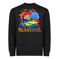 Black different is beautiful Heavyweight Sweatshirt - Zillion Design Studio