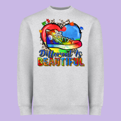 Different Is Beautiful Heavyweight Sweatshirt Designed By Zillion Design Studio
