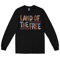 Black land of the free Long Sleeve Tee - RacoonDesign