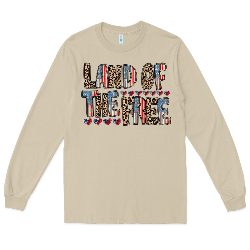 Land Of The Free Long Sleeve Tee by RacoonDesign | Teevron