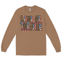Toasted Coconut land of the free Long Sleeve Tee - RacoonDesign