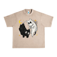 French Oak Ghost Cats with Balance Halloween Urban Heavy Tee - texasbilliewilder