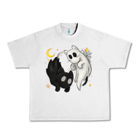 Lunar Rock Ghost Cats with Balance Halloween Urban Heavy Tee - texasbilliewilder