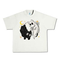 Pistachio Ghost Cats with Balance Halloween Urban Heavy Tee - texasbilliewilder