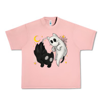 Salmon Ghost Cats with Balance Halloween Urban Heavy Tee - texasbilliewilder