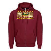 Burgundy juneteenth 1865 leopard licence plate template Zipper Hoodie - Artiststas