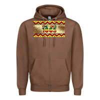 Chestnut juneteenth 1865 leopard licence plate template Zipper Hoodie - Artiststas
