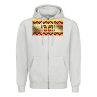 Dove Grey juneteenth 1865 leopard licence plate template Zipper Hoodie - Artiststas