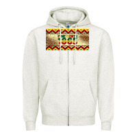 Oatmeal Heather juneteenth 1865 leopard licence plate template Zipper Hoodie - Artiststas