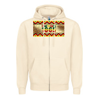 Sandshell juneteenth 1865 leopard licence plate template Zipper Hoodie - Artiststas