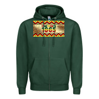 Sports Green juneteenth 1865 leopard licence plate template Zipper Hoodie - Artiststas