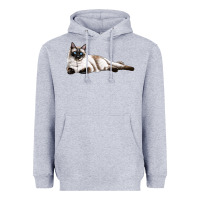 Heather Grey siamese Heavyweight Hoodie - LillyAllenDesigns