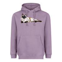 Lavender siamese Heavyweight Hoodie - LillyAllenDesigns