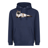 Navy siamese Heavyweight Hoodie - LillyAllenDesigns