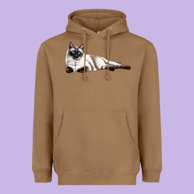 Siamese Heavyweight Hoodie Designed By Lillyallendesigns
