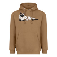 Toasted Coconut siamese Heavyweight Hoodie - LillyAllenDesigns