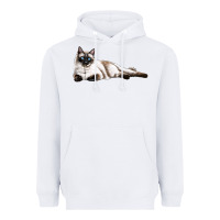 White siamese Heavyweight Hoodie - LillyAllenDesigns