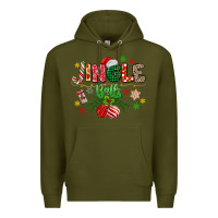 Army Green jingle balls Premium Hoodie - MaliasSmallBusiness