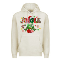 Oatmeal Heather jingle balls Premium Hoodie - MaliasSmallBusiness