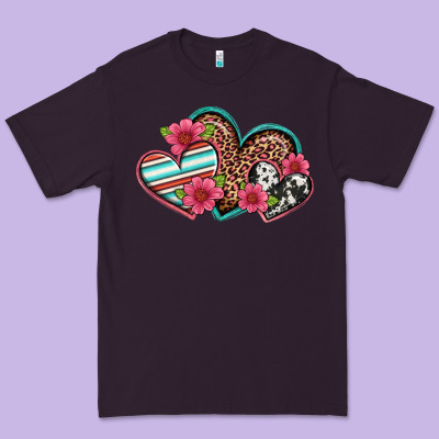 Easter Spring Western Hearts Premium Tee Designed By Artiststas