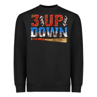 Black 3 up 3 down baseball Heavyweight Sweatshirt - texasbilliewilder