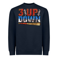 Navy 3 up 3 down baseball Heavyweight Sweatshirt - texasbilliewilder
