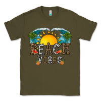Army Green beach vibes Classic Tee - CowhideDigitalArt