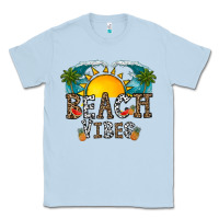 Dusty Blue beach vibes Classic Tee - CowhideDigitalArt