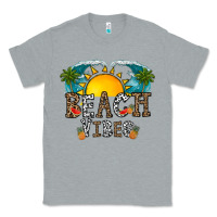Heather Grey beach vibes Classic Tee - CowhideDigitalArt