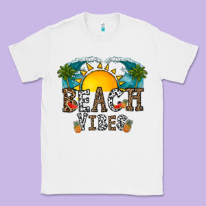 Beach Vibes Classic Tee Designed By Cowhidedigitalart