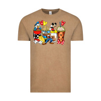 Vintage Coffee cartoon characters coffee cups Vintage Tee - Zillion Design Studio