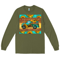 Army Green farm truck tumbler Long Sleeve Tee - HRA Design Shop