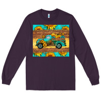 Plum farm truck tumbler Long Sleeve Tee - HRA Design Shop