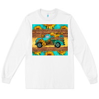 White farm truck tumbler Long Sleeve Tee - HRA Design Shop