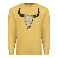 Antique Gold cow skul Premium Sweatshirt - MaliasSmallBusiness