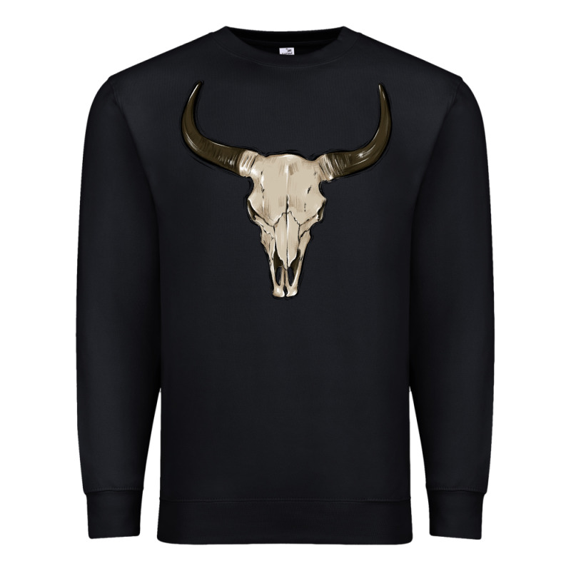 Cow Skul Premium Sweatshirt by MaliasSmallBusiness | Teevron