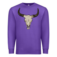 Purple cow skul Premium Sweatshirt - MaliasSmallBusiness