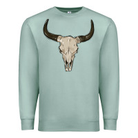 Seafoam cow skul Premium Sweatshirt - MaliasSmallBusiness