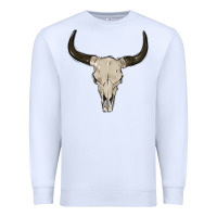 White cow skul Premium Sweatshirt - MaliasSmallBusiness