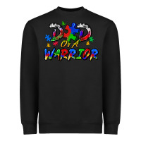 Black dad of a warrior Heavyweight Sweatshirt - Zillion Design Studio