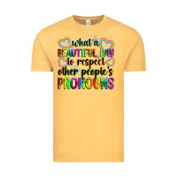 Vintage Mustard what a beautiful day to respect other people's pro Vintage Tee - Zillion Design Studio