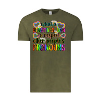 Vintage Olive what a beautiful day to respect other people's pro Vintage Tee - Zillion Design Studio