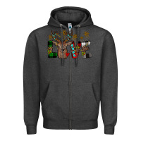 Charcoal Heather love christmas Zipper Hoodie - JahusDesignShop