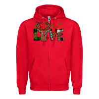 Red love christmas Zipper Hoodie - JahusDesignShop