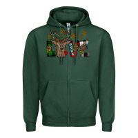 Sports Green love christmas Zipper Hoodie - JahusDesignShop
