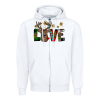 White love christmas Zipper Hoodie - JahusDesignShop