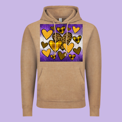 Lakers Hearts Vintage Hoodie Designed By Jahusdesignshop