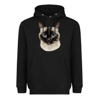 Black siamese face Heavyweight Hoodie - LillyAllenDesigns