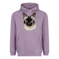 Lavender siamese face Heavyweight Hoodie - LillyAllenDesigns