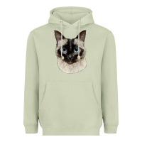 Matcha siamese face Heavyweight Hoodie - LillyAllenDesigns